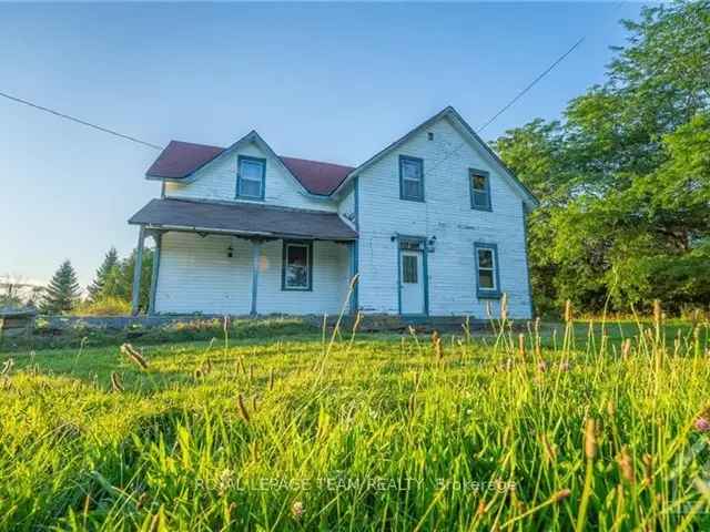 House For Sale in Beckwith, Ontario