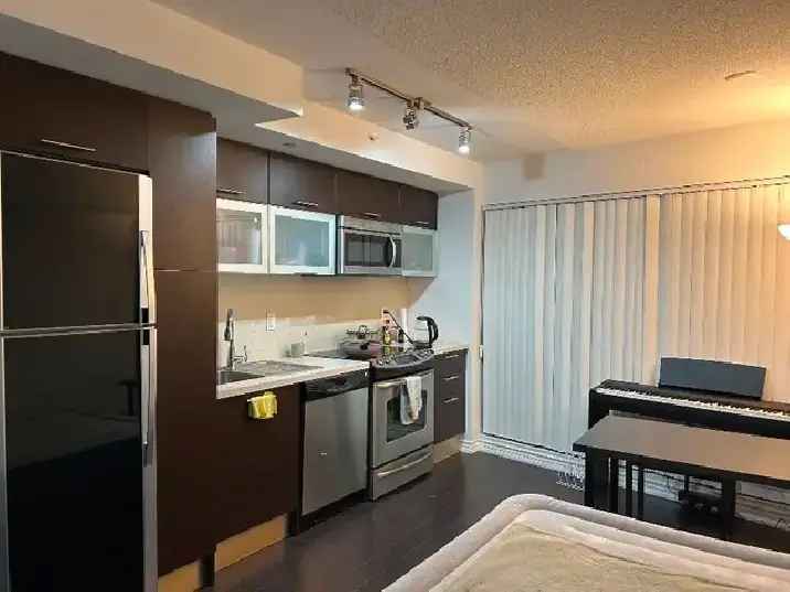 Downtown Toronto: 1-Bed 1-Bath Condo for Rent at AURA Building