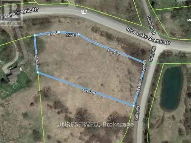 2 Acre Residential Building Lot Rice Lake Area Multi-Residential Development Potential