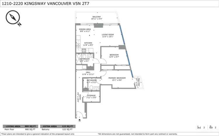 2 Bedroom Condo in Vancouver East with Private Patio and Mountain Views