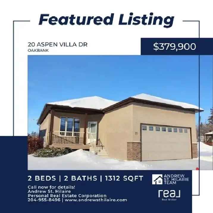 Condo For Sale in Oakbank 20 Aspen Villa Dr