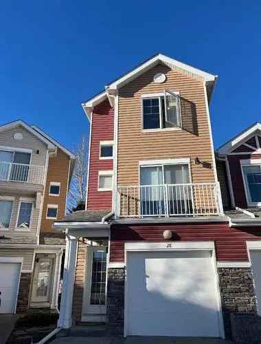 Townhouse for Sale in Chaparral Calgary with Private Balconies and Garage