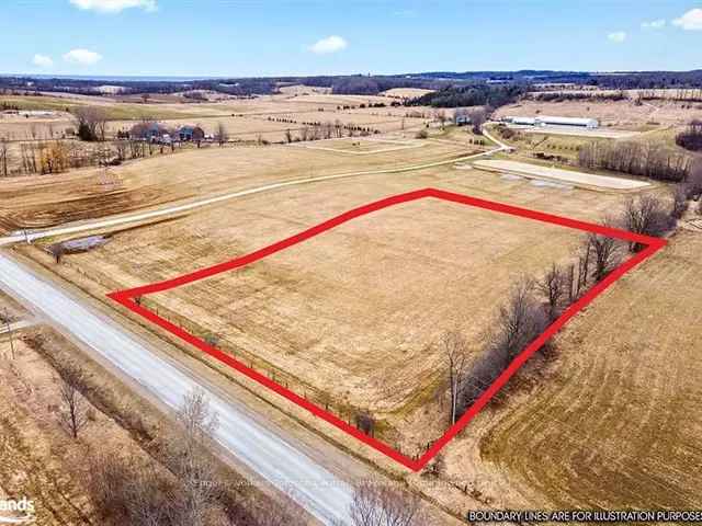 3.2 Acre Equestrian Lot near Meaford and Thornbury