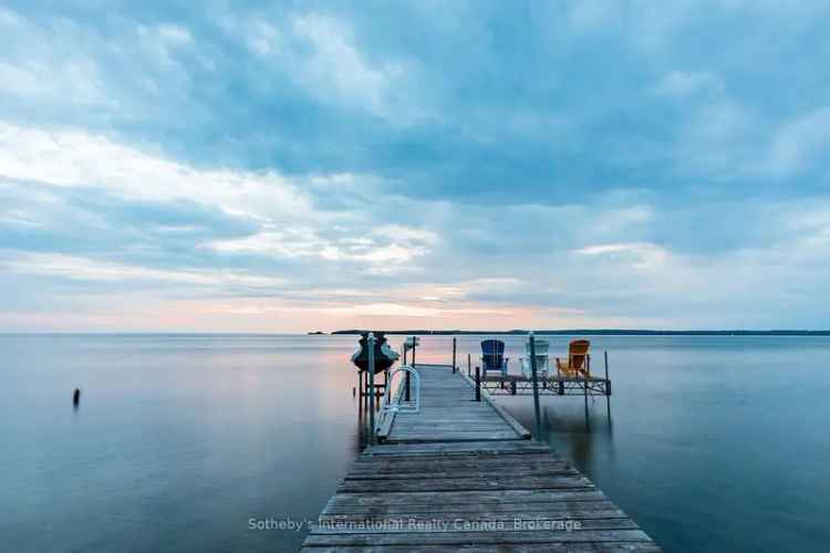 Georgian Bay Waterfront Estate 42 Acres 5900 sq ft Home Sandy Beach