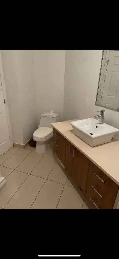 Grande chambre avec toilette privée et dressing dans Condo Rêve