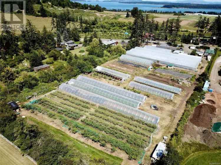 4 Acres Organic Farmland Central Saanich A1 ALR Zoned