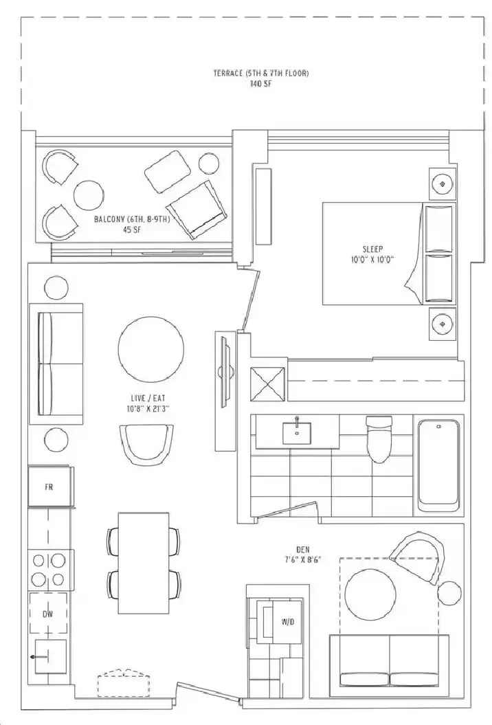 Condo Rental Toronto Junction Stockyards 1 Bed 1 Bath