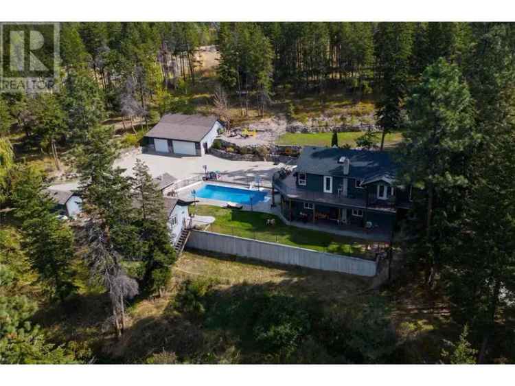 10 Acre Estate in South East Kelowna with Pool and Guest House