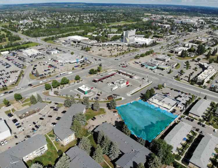 Buy commercial land in Red Deer with prime location and excellent access