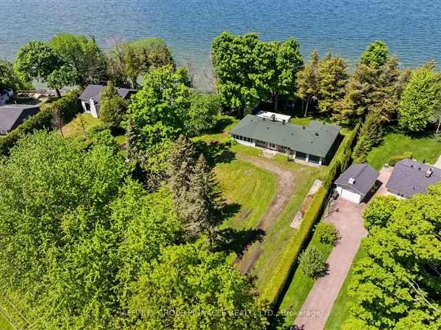 Lake Simcoe Waterfront Property 1 Acre Lot 2000 sq ft Bungalow