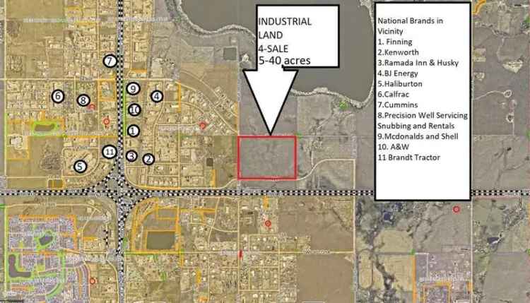 Industrial land For Rent in Grande Prairie, Alberta