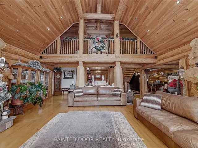 Luxury Log Home 6 Beds 45 Baths Geothermal System Private Lot