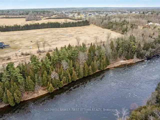 14 Acre Waterfront Lot Mississippi River Almonte Family Home