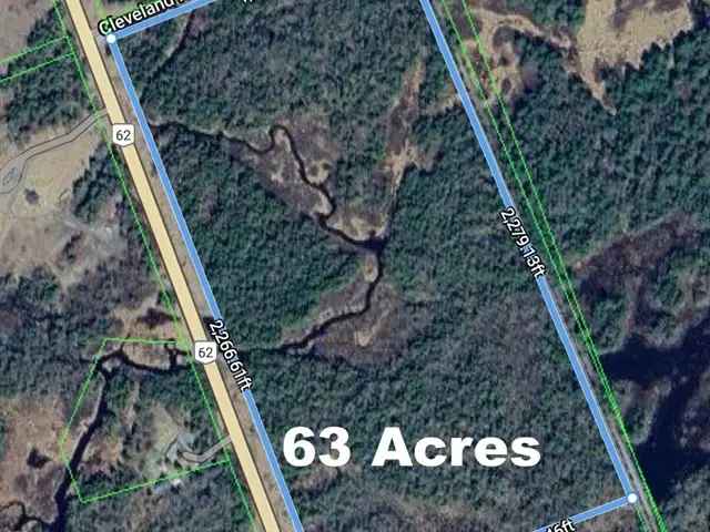 63 Acres With Road Highway Frontage Build Your Dream Home