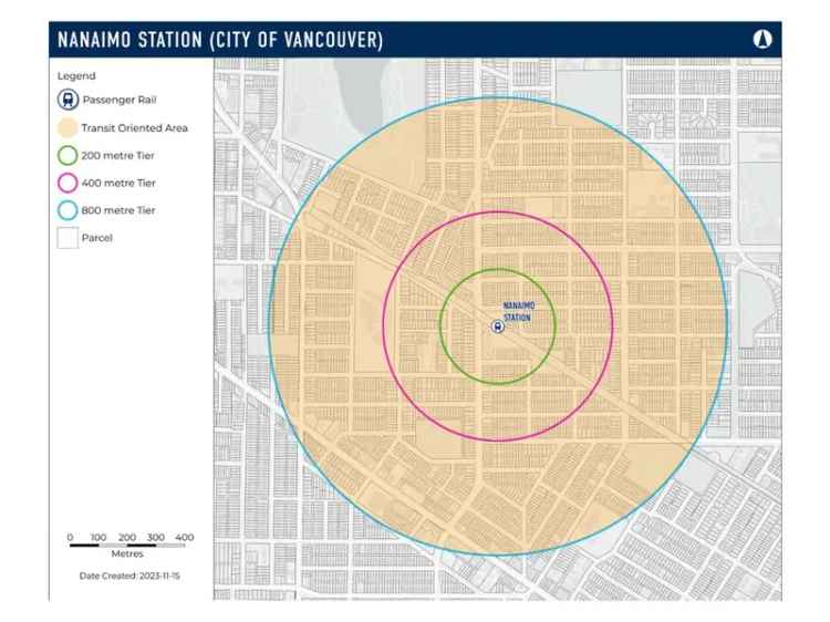 Nanaimo Skytrain TOD Development Site 20-Story Potential