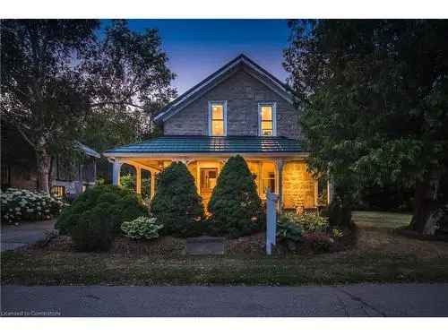 Charming Stone House For Sale In Cambridge Ontario With Spectacular Gardens