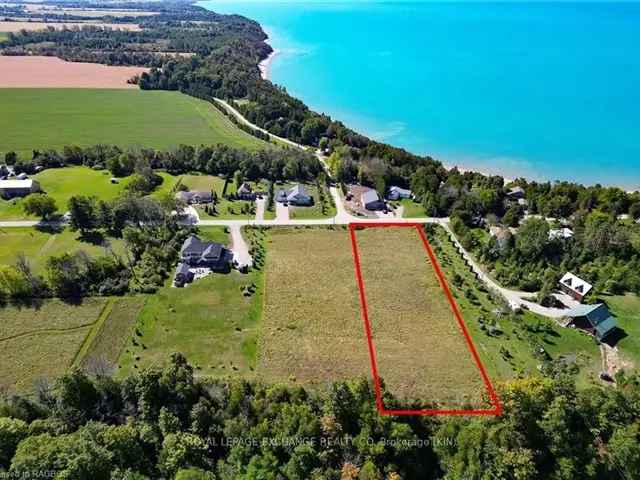 1.39 Acre Building Lot in Port Albert Near Goderich