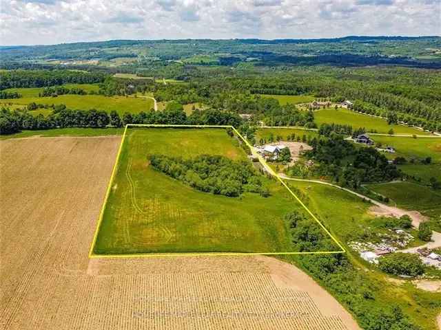 10 Acre Land with Westerly Views in Mulmur Township