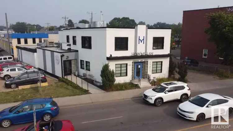 Lease Art Deco Building with Offices and Rooftop Patio in Edmonton