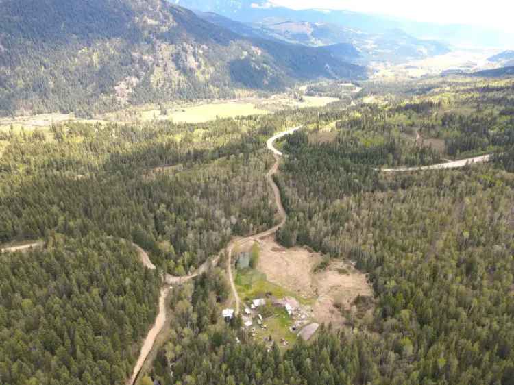 Creekfront Homestead with Timber and Micro-Hydro - Little Fort, BC