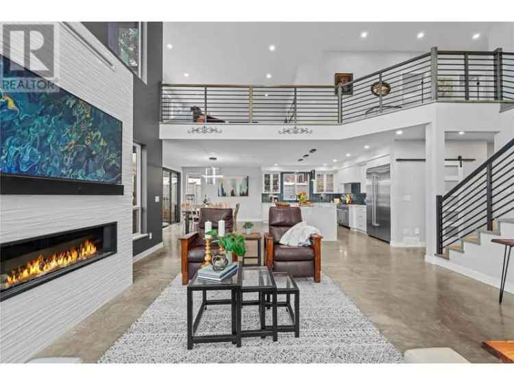 Custom Built Creekfront Home with Legal Suite Near Kamloops