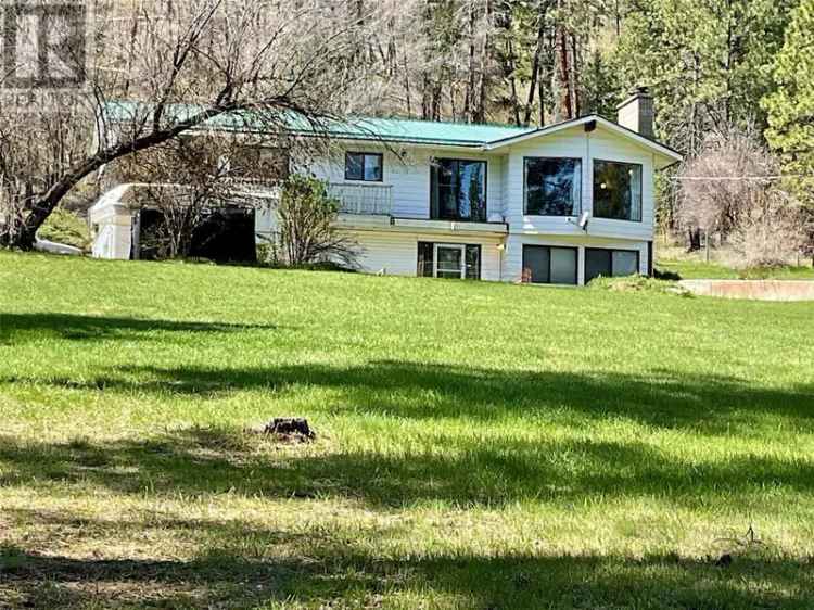 3 Bed 3 Bath Home on 3 Acres in Rock Creek BC Mountain Views