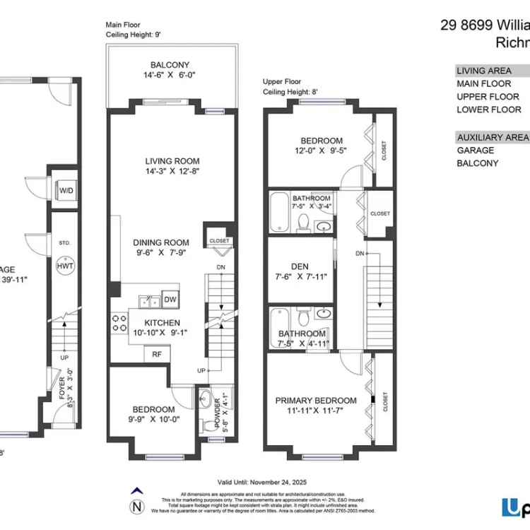 Richmond Saunders Townhouse 3 Bed 2.5 Bath 1300 Sqft