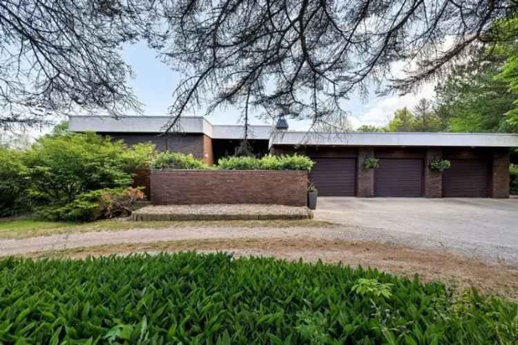 A Tree Grows in Beeton: Frank Lloyd Wright-Inspired Modern Sits on 50 Acres