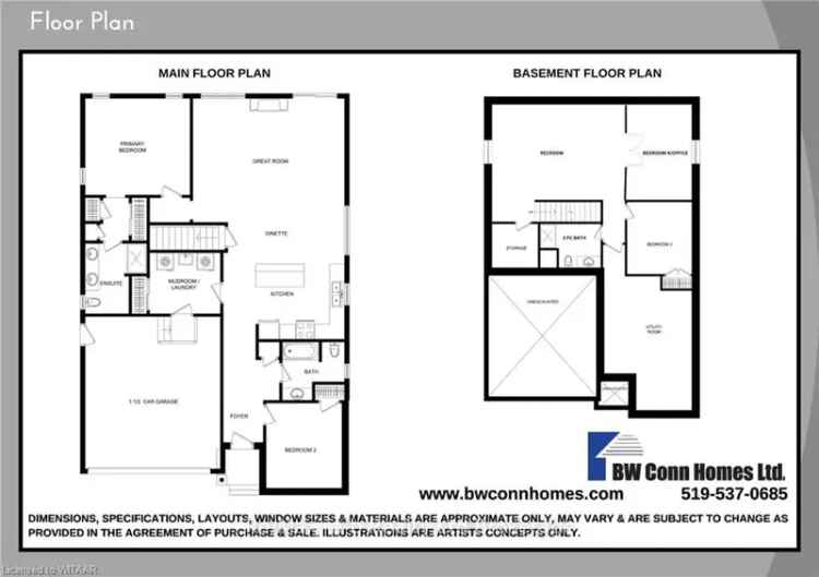 New 2+2 Bedroom Bungalow with Upgraded Finishes