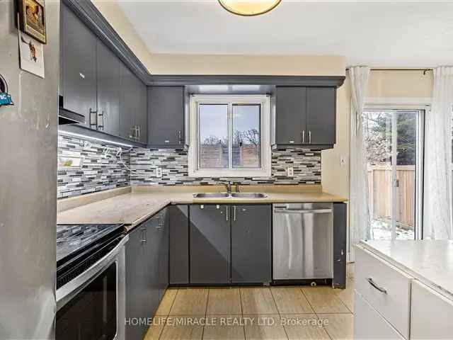 Bright 3-Bedroom Home with Finished Basement In-Law Suite Near Square One