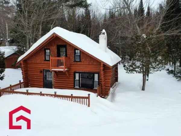 Log Cabin for Sale in Laurentides Rustic Charm 25 Acres