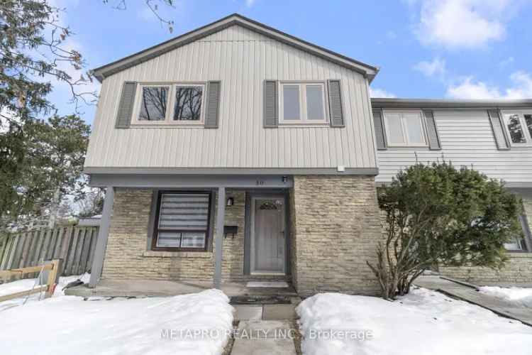 Rent Stunning Townhome in Streetsville with Green Space Views