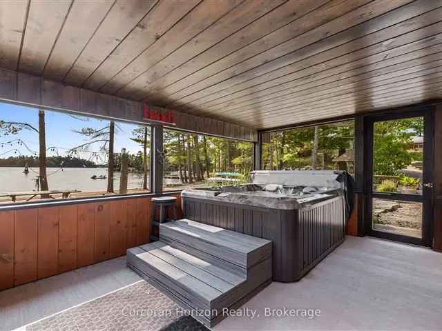 Luxury Muskoka Waterfront Estate with Private Beach and Boathouse