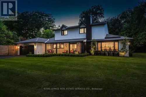 Modern Farmhouse in Mineola Mississauga 5 Beds 4 Baths Saltwater Pool