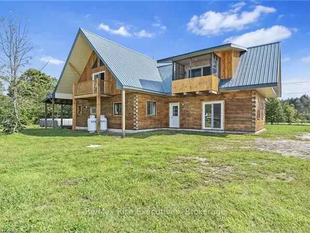 3000 sq ft Log & Timber-Frame Home on 5 Acres