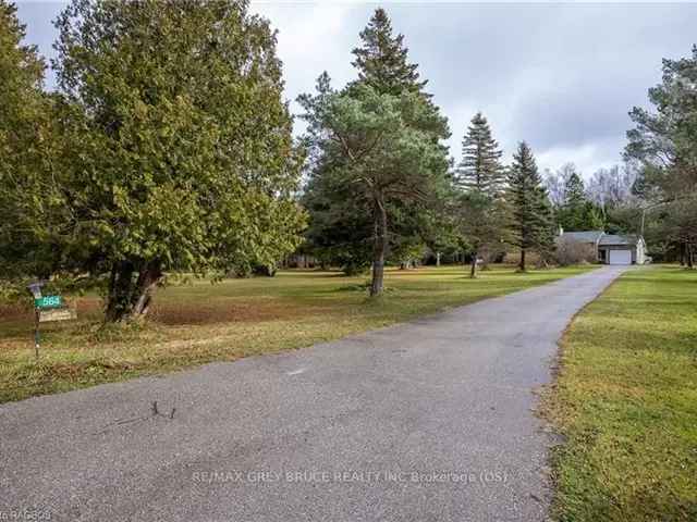 42 Acres w 3-Bedroom Bungalow near Sauble Beach