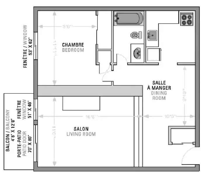 3 1 2 Apartment for Rent in LaSalle Near Angrignon Metro