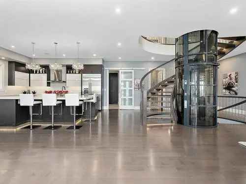 River View Infill Custom Home with Wheelchair Elevator and 3-Car Garage