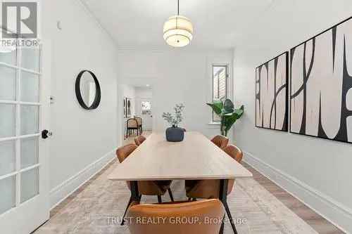 Victorian house for sale in Trinity Bellwoods with garden and garage