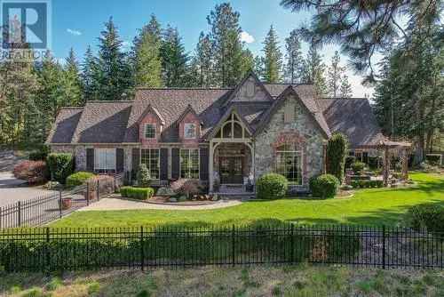 Luxury French Manor Estate Southeast Kelowna