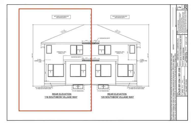 1900 Sq Ft Half Duplex in Cochrane with Legal Suite Zoning