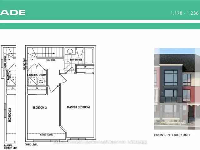 Assignment Sale: Modern 2-Bedroom Townhouse Near Jan 2025 Occupancy