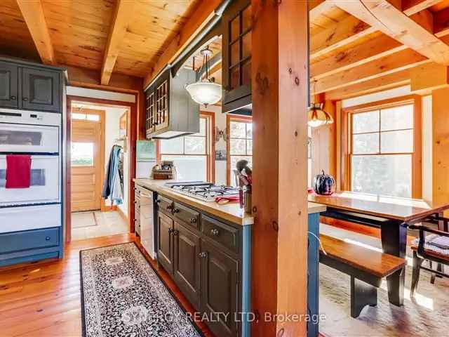 Lake Huron Beachfront Two-Story Post and Beam Home