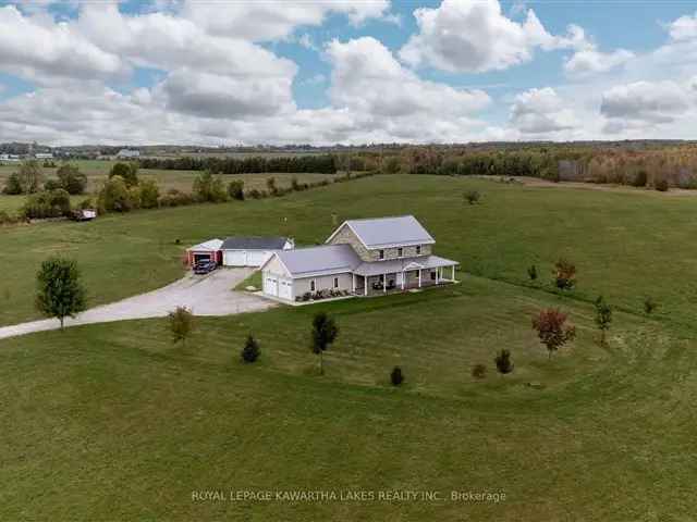 148-Acre Property with Modern Home and Large Garages Near Lindsay