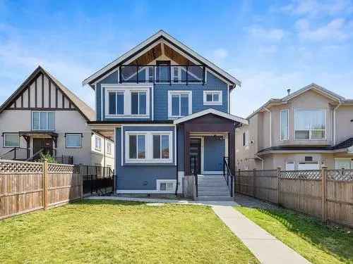 Modern 4-Bed 3-Bath Duplex in East Vancouver For Sale