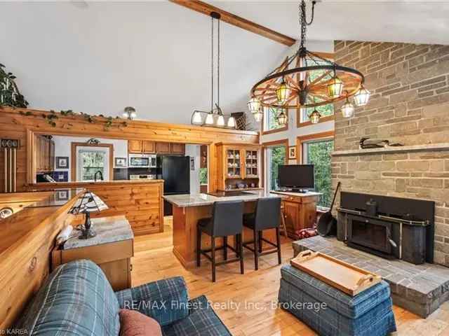 Buck Lake Waterfront Home - Charming Stone Home with Stunning Lake Views