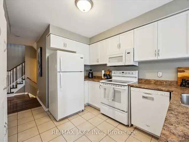 Charming Bowmanville Townhouse  Open Concept Living 3-Sided Fireplace