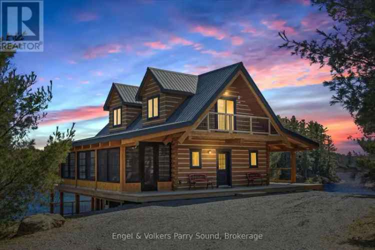 15-Acre Lakefront Log Cottage with Guest Suite - Vowel Lake Retreat