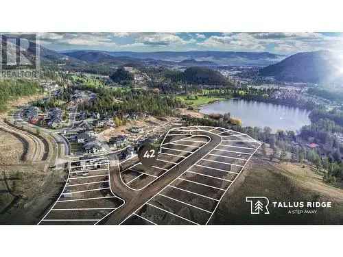 Vacant Land for Sale in West Kelowna Tallus Ridge