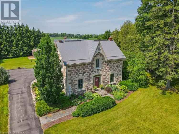 1888 Stone Farmhouse on 78 Acres Near Fergus and Guelph